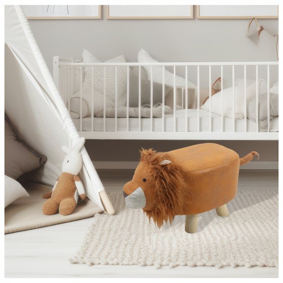 Hocker für Kinder Tiermotiv Löwe