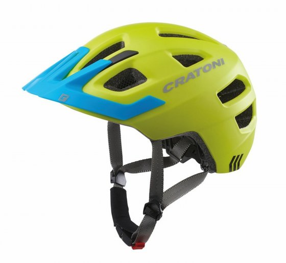 Kinder-Fahrradhelm  Maxster Pro lime/blau matt 