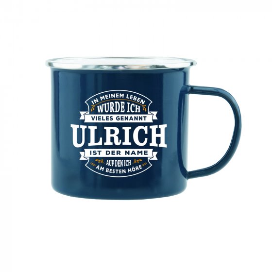 Echter Kerl Emaille Becher Ulrich 