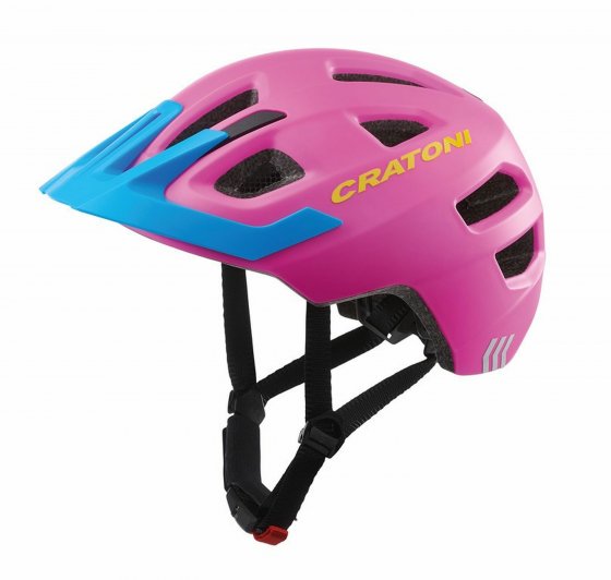 Kinder-Fahrradhelm Maxster Pro pink/blau matt 