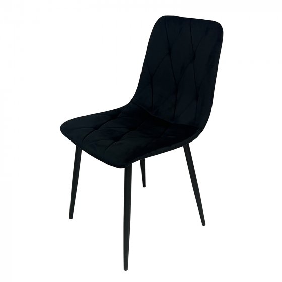 Esszimmerstuhl Mesa Eco Samt Schwarz 