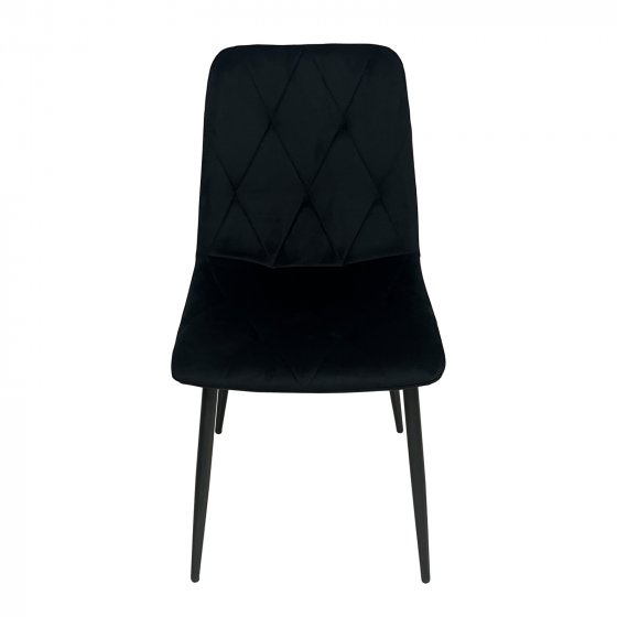 Stuhl Mesa Eco 2er-Set Velvet Schwarz