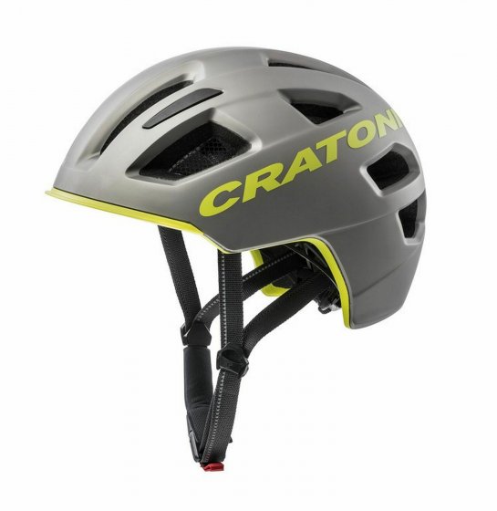 City Fahrradhelm C-Pure anthrazit-lime matt 
