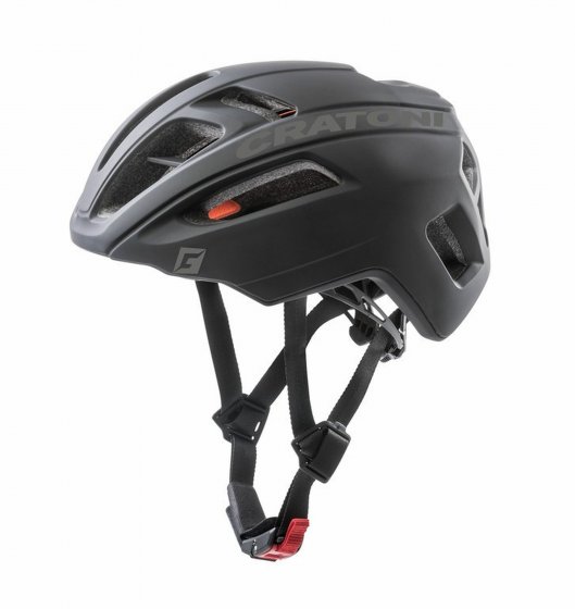 Fahrradhelm C-Pro schwarz gummiert 