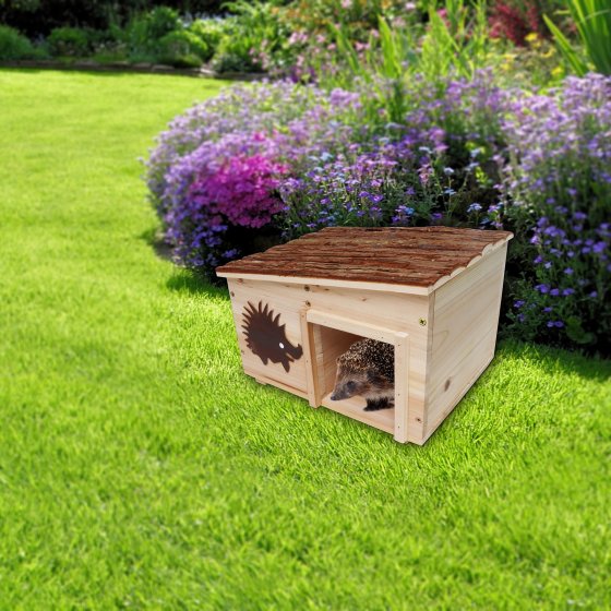 Winterquartier für Igel Holz