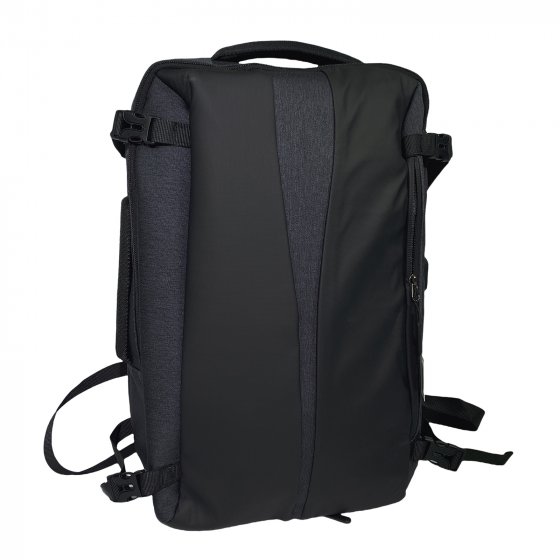 Business-Rucksack u. Tragetasche in einem Stylisch, funktional und kompakt