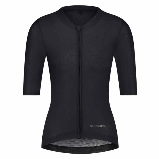 Damen Radshirt, kurzarm, schwarz