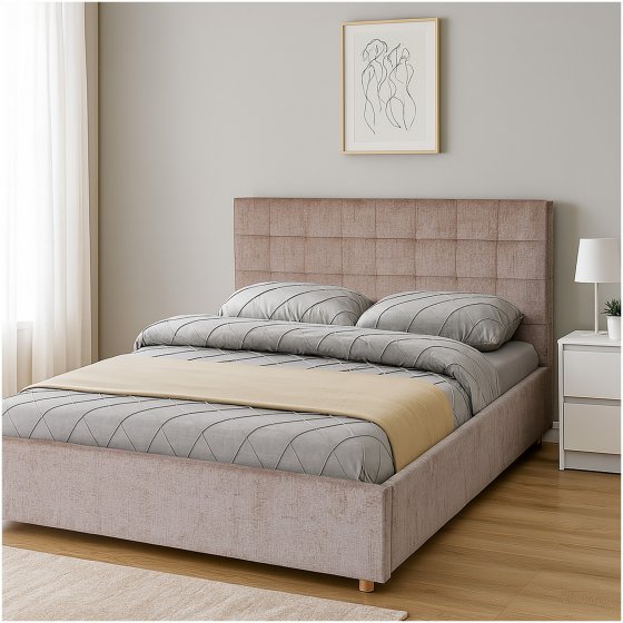 Polsterbett mit Komfort und Stil 140 x 200 cm Olia 