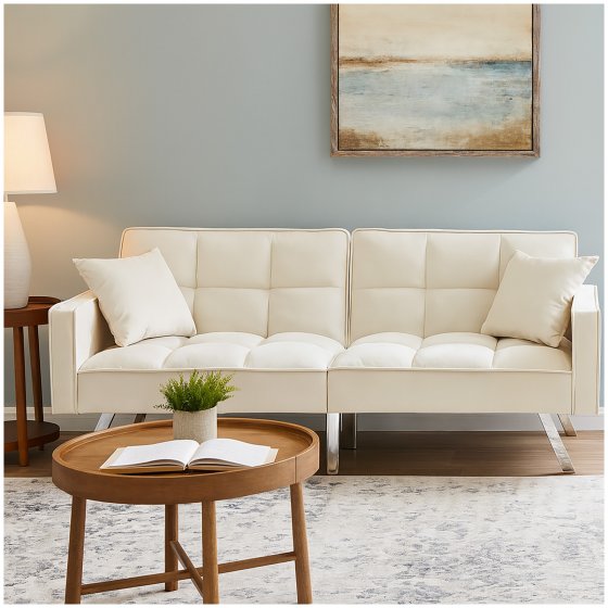 Sofa mit Schlaffunktion Brigga Beige 