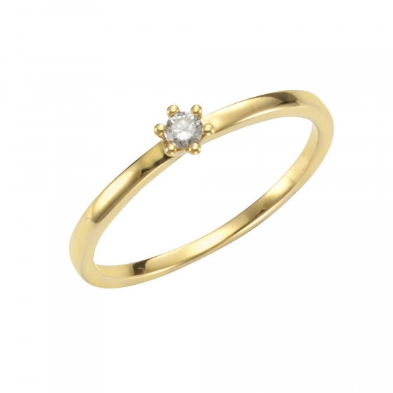 Ring Gold 750 mit Brillant 0,07ct. 
