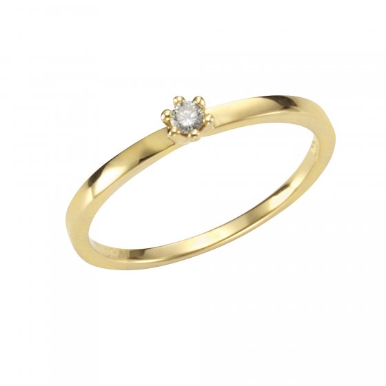 Ring Gold 750 mit Brillant 0,05ct. 