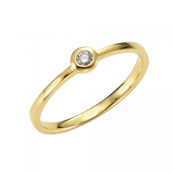 Ring Gold 750 mit Brillant 0,05ct. 