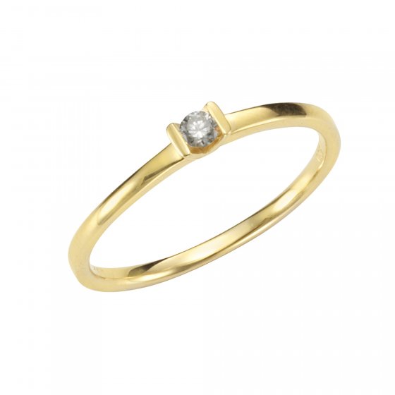 Ring Gold 750 mit Brillant 0,07ct. 