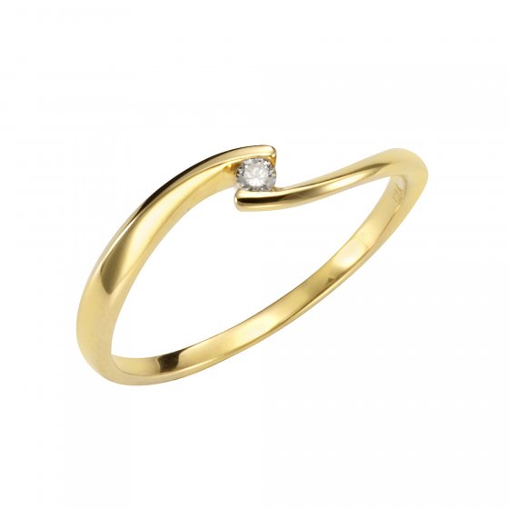 Ring Gold 585 mit Brillant 0,04ct. 