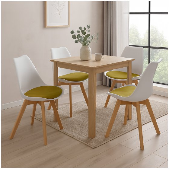 4er Set Stühle Atlanta Skandinavisches Design trifft modernen Komfort 