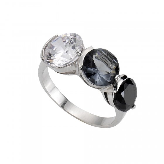 Ring 925 Sterling Silber Zirkonia mehrfarbig 