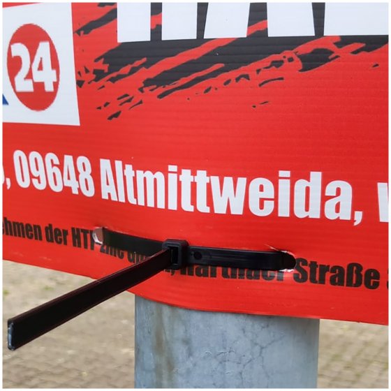 Kabelbinder für Plakatbefestigung 60 cm Ideal für Straßenlampen, Bäume und Zäune