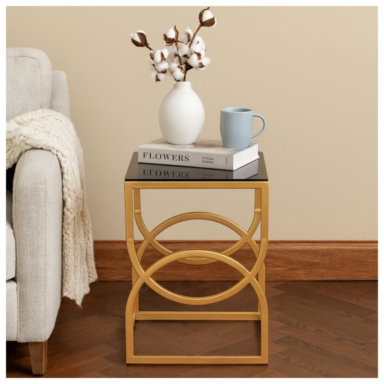 Beistelltisch Gold-Schwarz 