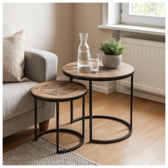 Beistelltisch 2er Set Couchtisch 