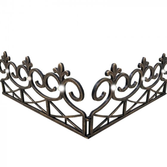 Rasenkante 240 cm mit Solarlichterkette 