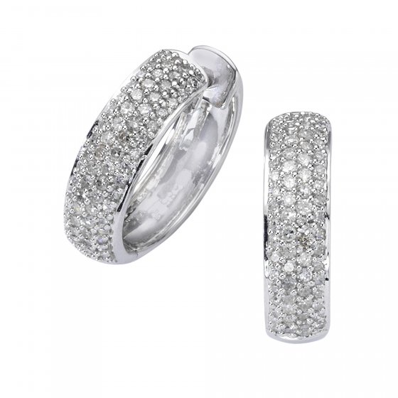 Ohrringe Gold 585 mit 130x Diamant zus. 0,50ct. 