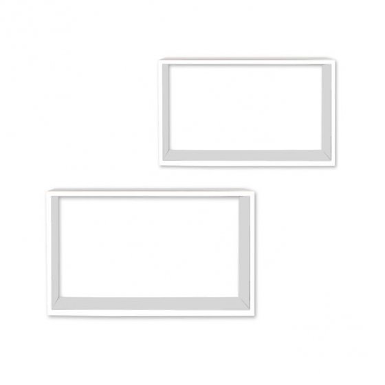 Wandregal 2er Set Altona Weiß 