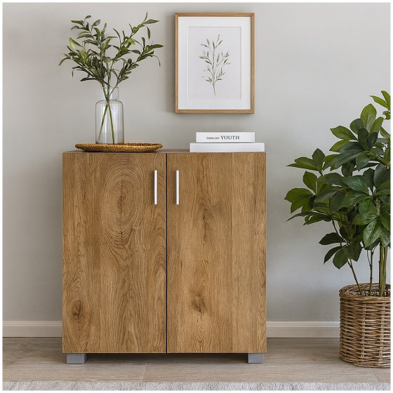 Sideboard 2 Fächer Thekla Eiche