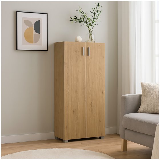 Sideboard Kommode 2 Türen Artisaneiche Schrank Stauraum 60 x 115 cm
