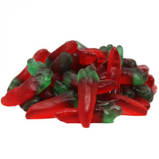 Fruchtgummi Hot Chili Mini Peppers Schoten fruchtig süß 175g 