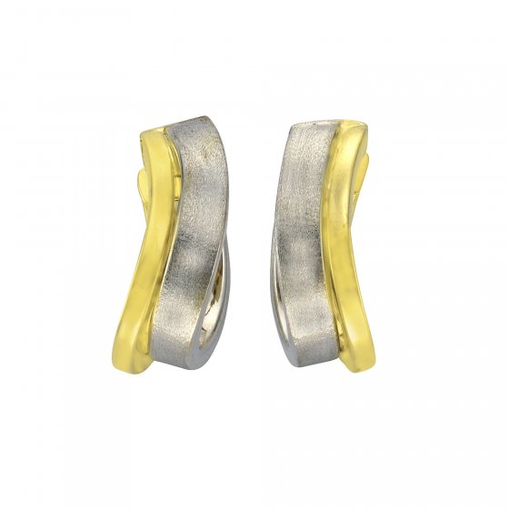 Ohrring 333/- 2-farbig 