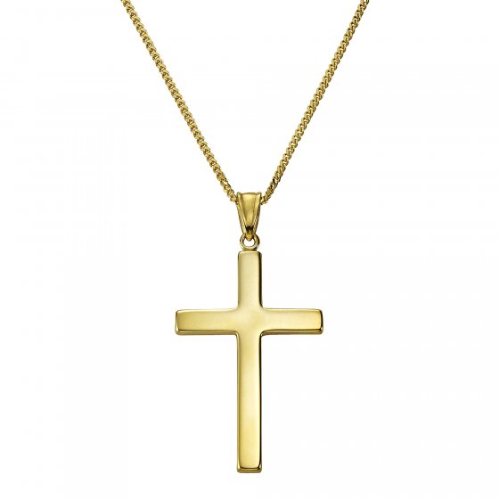 Halskette Gold 333 mit Motiv Kreuz 