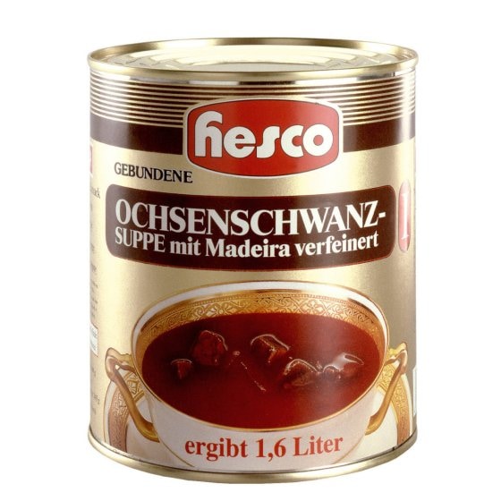 Hesco Klare Oxtail Royal First Class klassische Festtagssuppe 850ml 