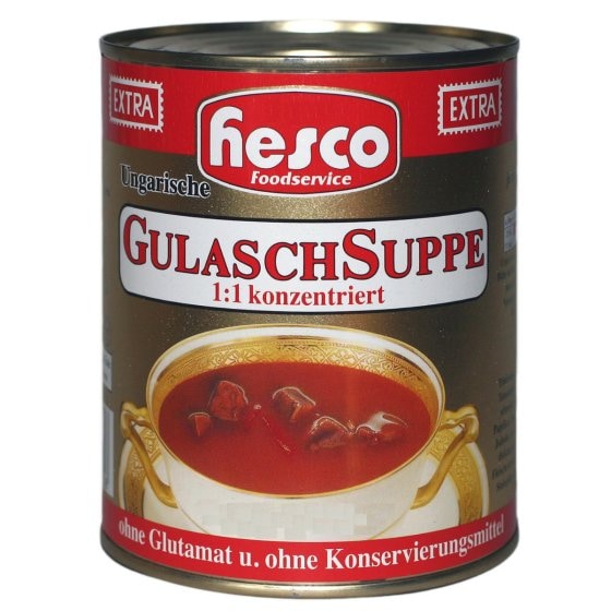 Hesco ungarische Gulasch Suppe extra konzentriert verzehrfertig 850ml 