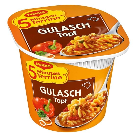 Maggi 5 Minuten Terrine Gulaschtopf nach ungarischer Art 57g 