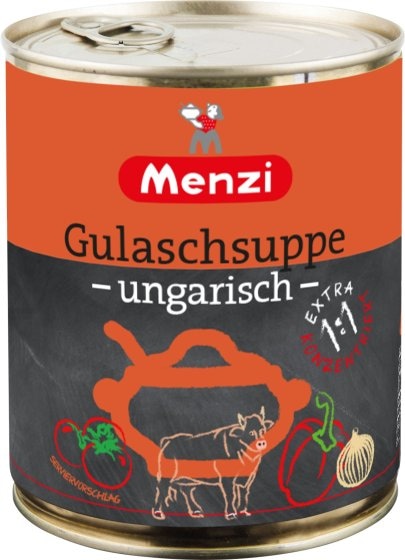 Menzi Ungarische Gulaschsuppe Extra konzentriert pikant 800ml 