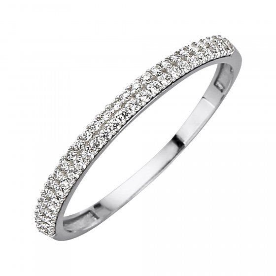 Ring Gold 375 mit Zirkonia weiß 