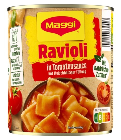 Maggi Ravioli in Tomatensoße 