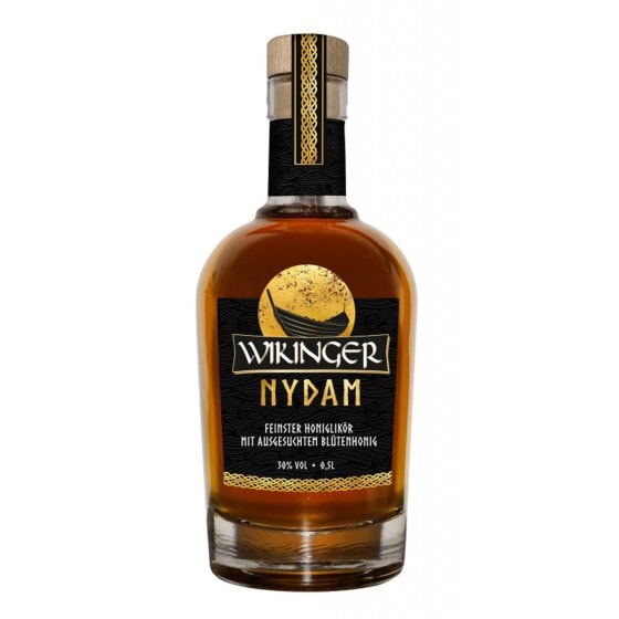 Original Wikinger Met Nydam Honiglikör Original aus dem Wikingerland 