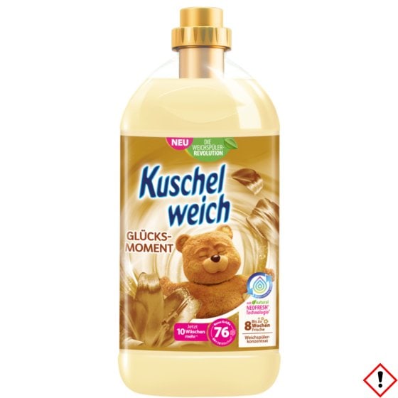 Kuschelweich Weichspüler flüssig Glücksmomente für 76WL 2000ml 