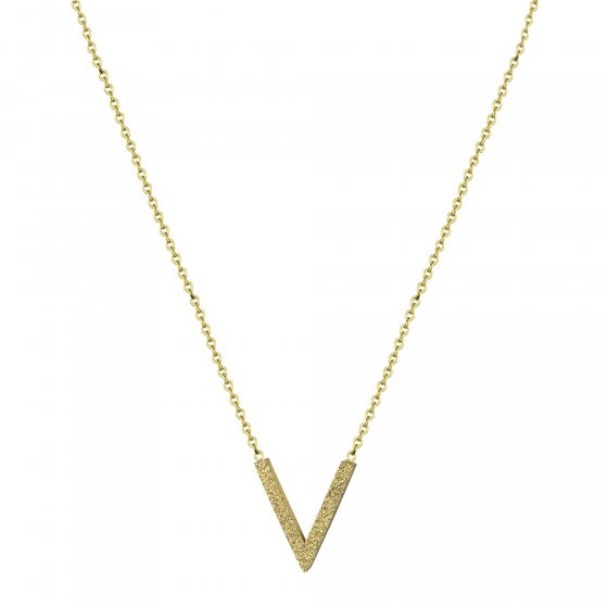 Collier Edelstahl gelb 