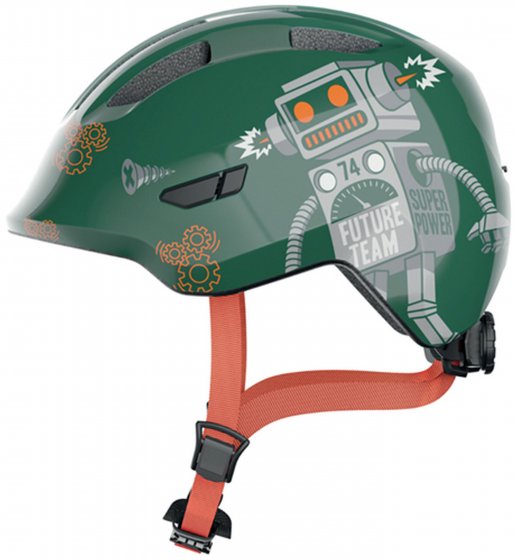 Kinder-Freizeithelm "Smiley 3.0" green robo shiny
