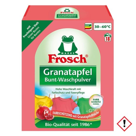 Frosch Granatapfel Bunt Waschpulver 