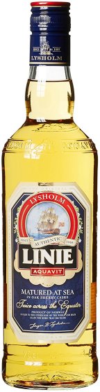 Linie Aquavit trocken aus Norwegen einzigartige Äquatorreife 41,5% Vol. 400ml 