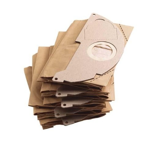 Kärcher Papierfiltertüten Filtertüten Reißfestigkeit 5 Stück WD2 