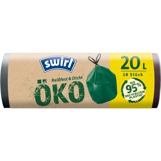 Swirl Öko-Müllbeutel 20L mit Zugband 