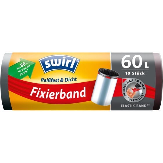 Swirl 60l Fixierband-Müllbeutel 
