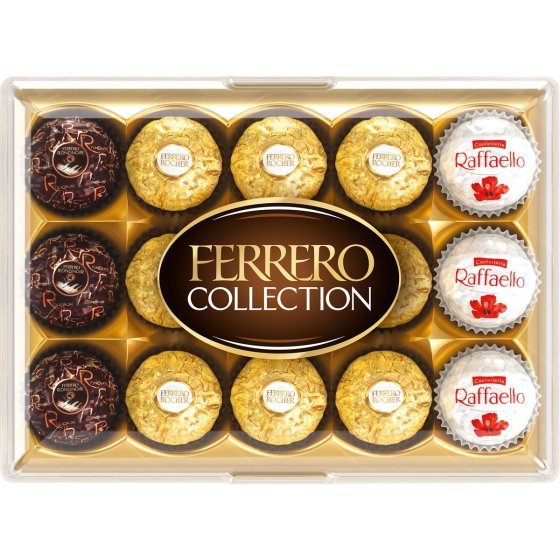 Ferrero Collection 15 einzeln verpackten Pralinen 3fach sortiert 172g 