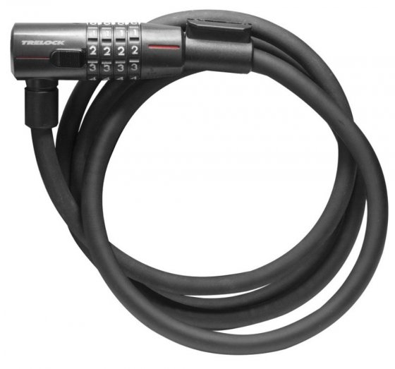 Zahlen-Kabelschloss KS 312 Code, Länge 110cm, Ø12mm, schwarz