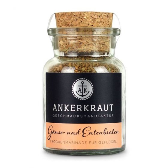 Ankerkraut Gänse und Entenbraten Trockenmarinade im Korkenglas 75g 