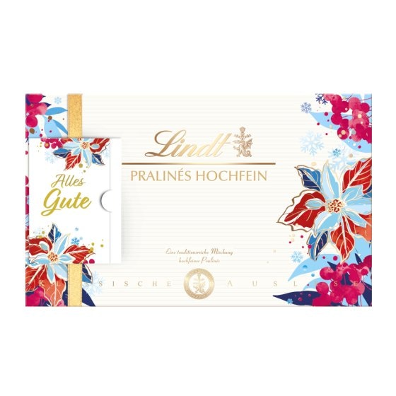 Lindt Pralines Hochfein Winter Design Edition Packung 200g 